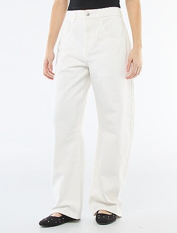 Pantalon denim coupe ballon