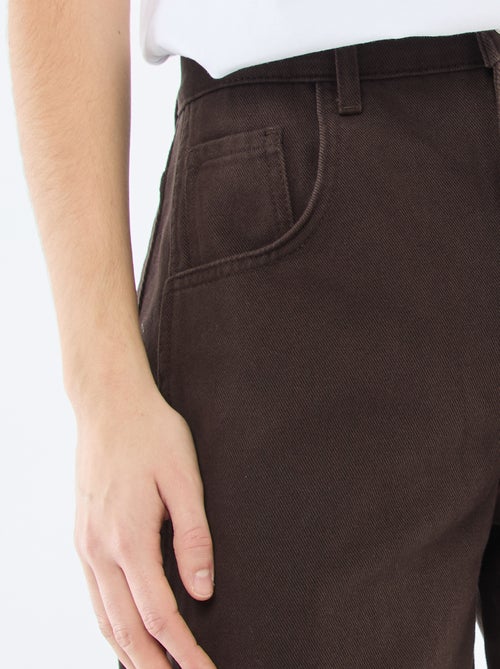 Pantalon denim coupe ballon - Kiabi