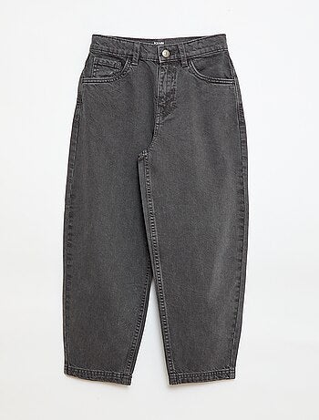 Pantalon denim coupe large balloon