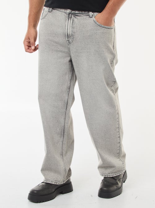 Pantalon denim coupe relaxed fit - Kiabi