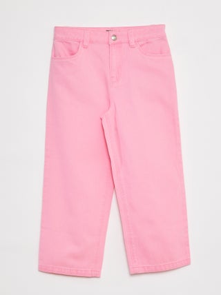 Pantalon denim cropped