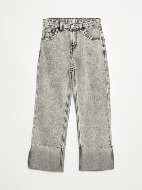 Pantalon denim effet destroy - Kiabi