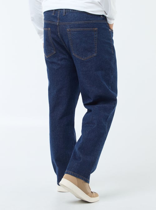Pantalon denim fit relaxed 5 poches - Kiabi