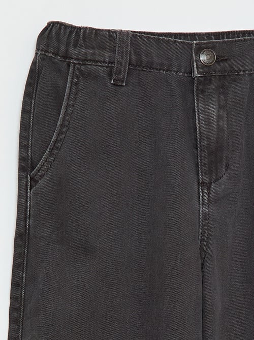 Pantalon denim / jean coupe ballon large - Kiabi