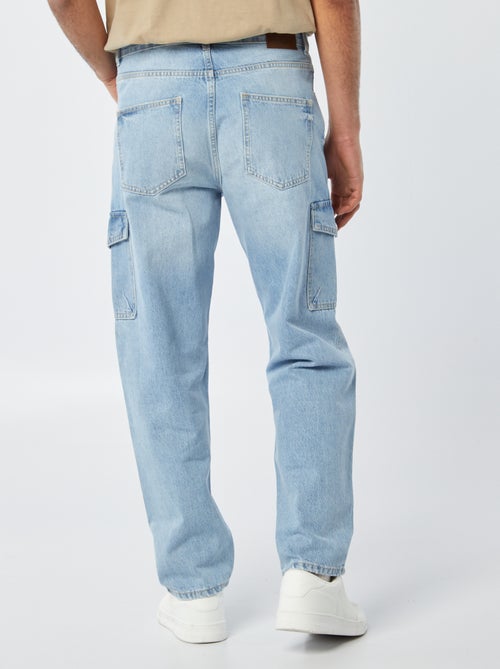 Pantalon denim multi-poches - Kiabi