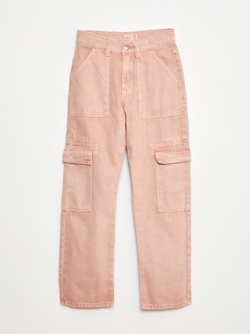 Pantalon denim multipoches - Kiabi