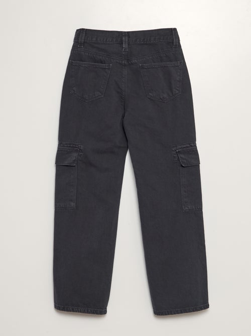 Pantalon denim multipoches - Kiabi