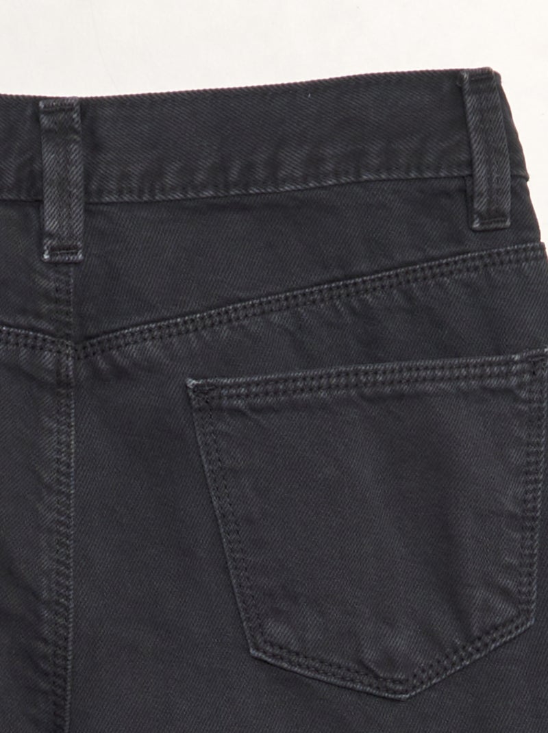 Pantalon denim multipoches Gris anthracite - Kiabi