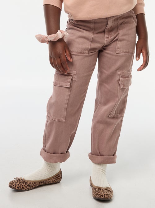 Pantalon denim multipoches - Kiabi