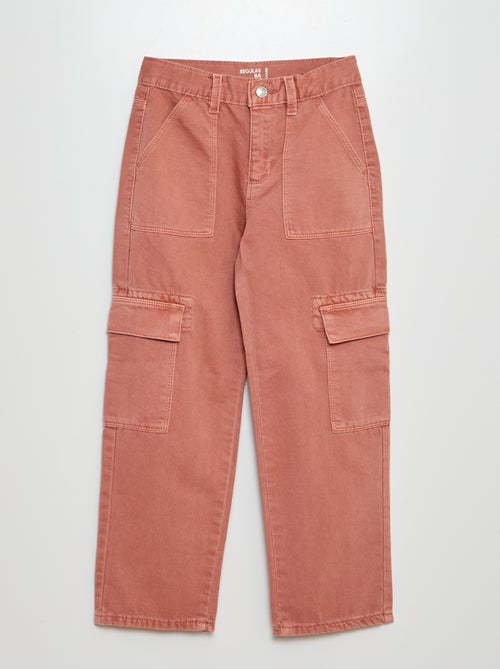 Pantalon denim multipoches - Kiabi
