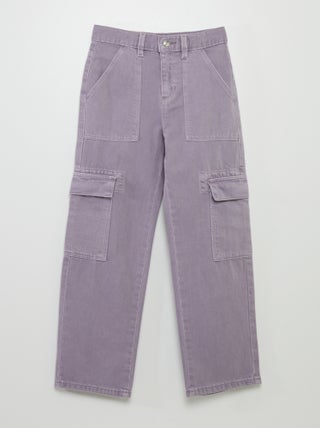 Pantalon denim multipoches