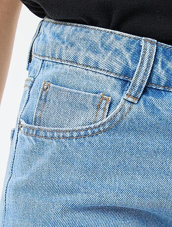 Pantalon denim regular en coton - L34
