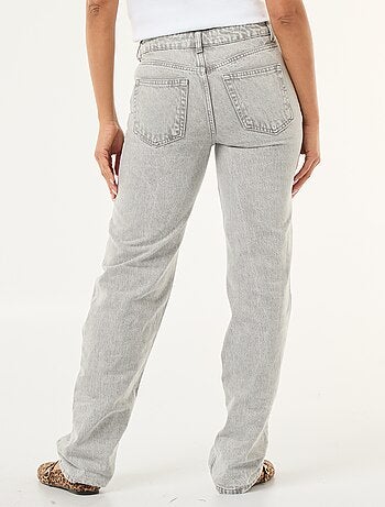 Pantalon denim regular en coton - L34