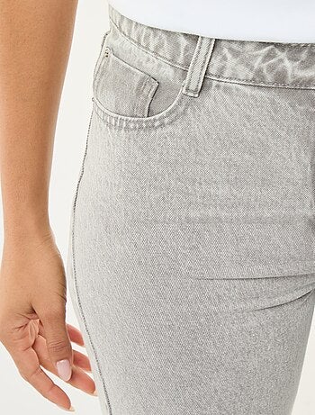 Pantalon denim regular en coton - L34