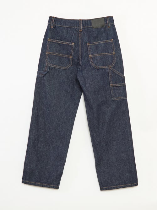 Pantalon denim relaxed fit - Kiabi