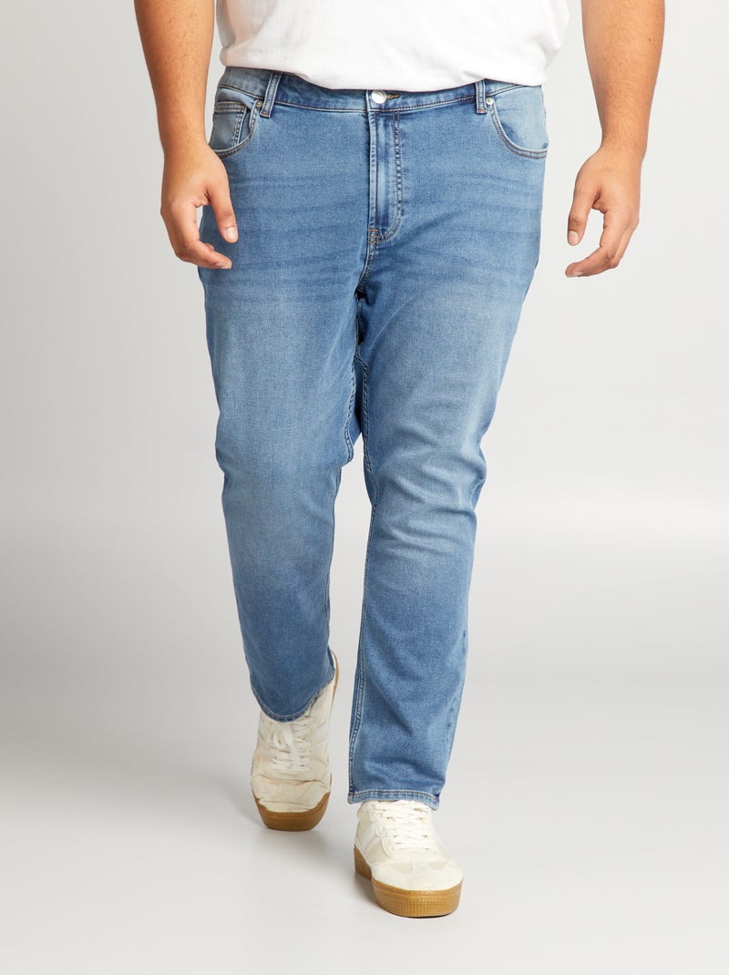 Pantalon denim slim fit BLEU - Kiabi