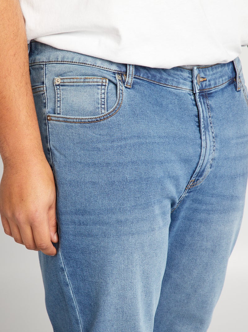 Pantalon denim slim fit BLEU - Kiabi