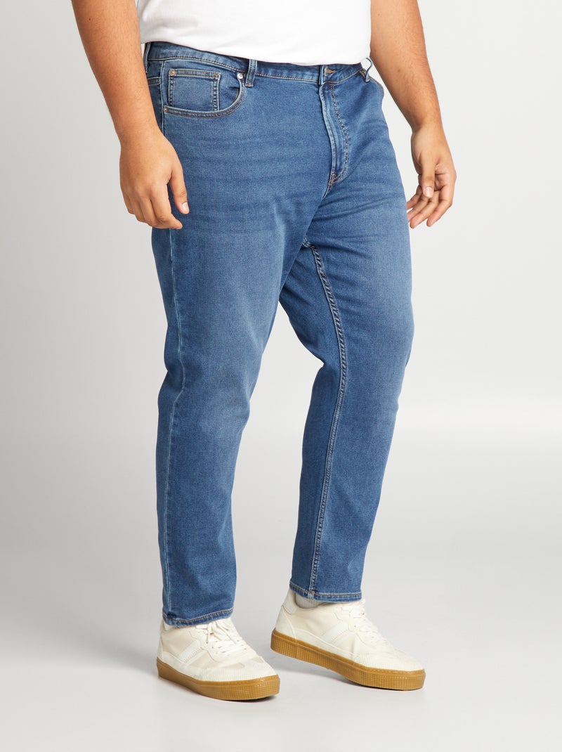 Pantalon denim slim fit BLEU - Kiabi