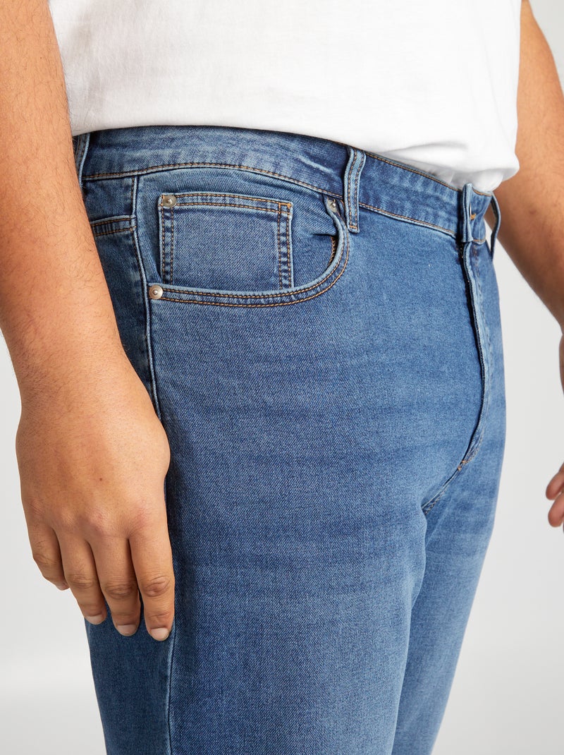 Pantalon denim slim fit BLEU - Kiabi