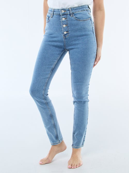 Pantalon denim stretch super skinny en coton - Kiabi