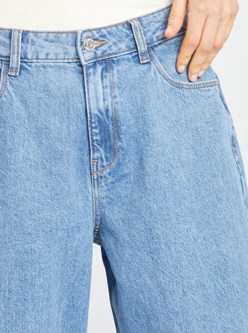 Pantalon denim wide leg - L28 - Kiabi