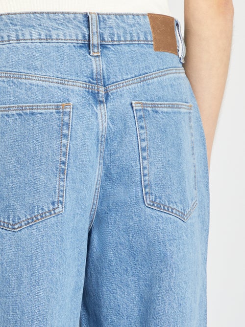 Pantalon denim wide leg - L28 - Kiabi