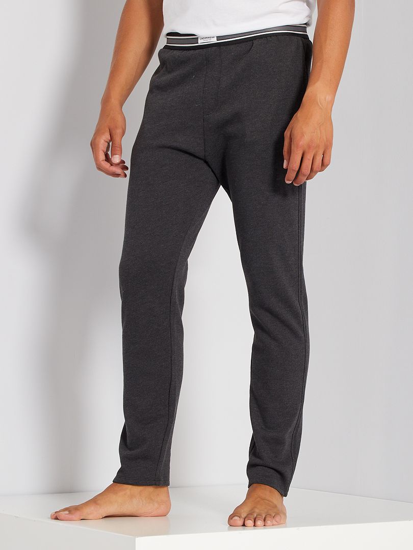 Pantalon d'intérieur en molleton gris - Kiabi