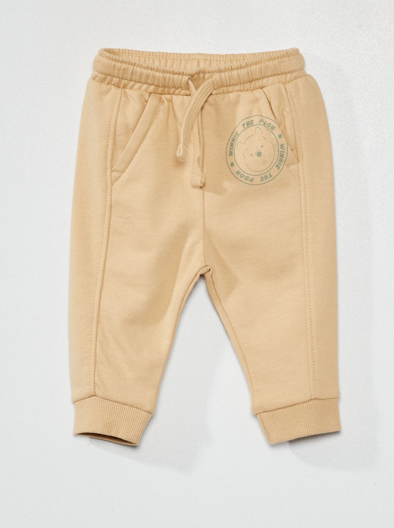 Pantalon 'Disney' en molleton Beige - Kiabi