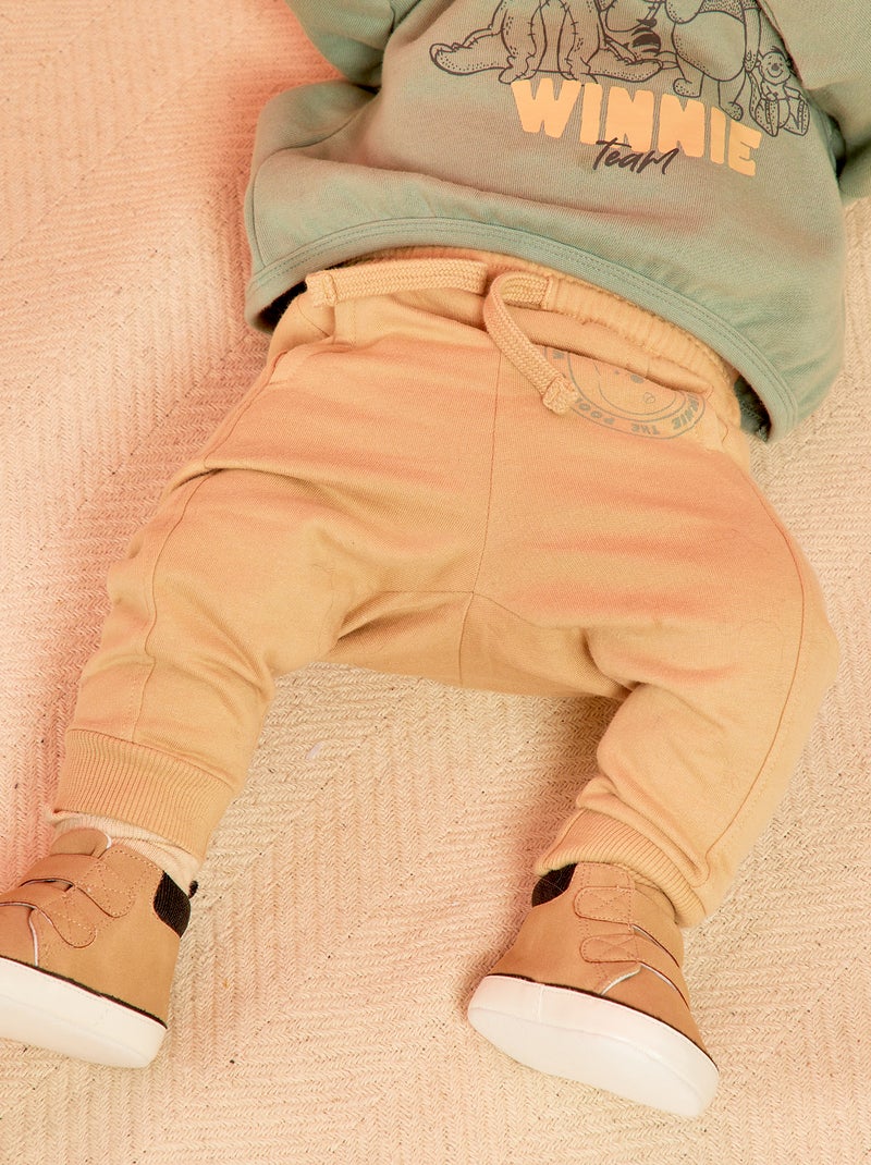 Pantalon 'Disney' en molleton Beige - Kiabi