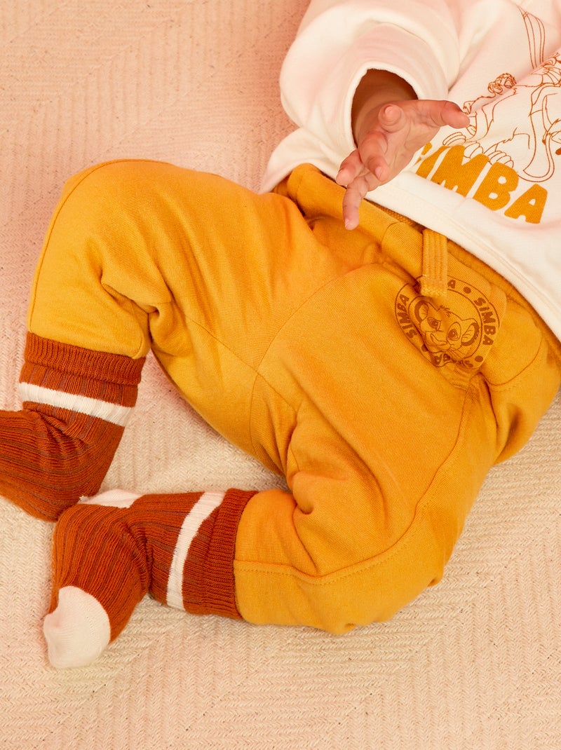 Pantalon 'Disney' en molleton Jaune - Kiabi
