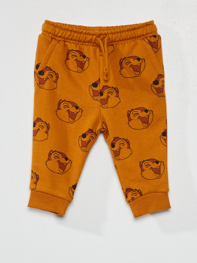 Pantalon 'Disney' en molleton Marron - Kiabi