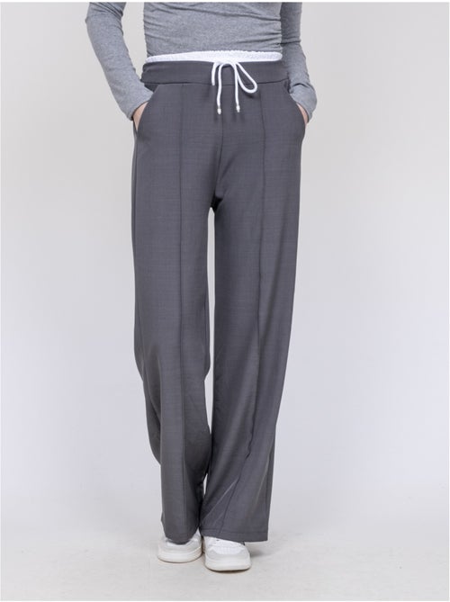 Pantalon double ceinture egleny - Kiabi