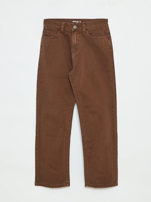 Pantalon droit - regular fit à 5 poches - Kiabi