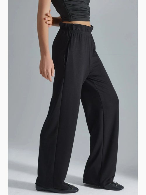 Pantalon droit à enfiler, coupe classique hiccup - Kiabi