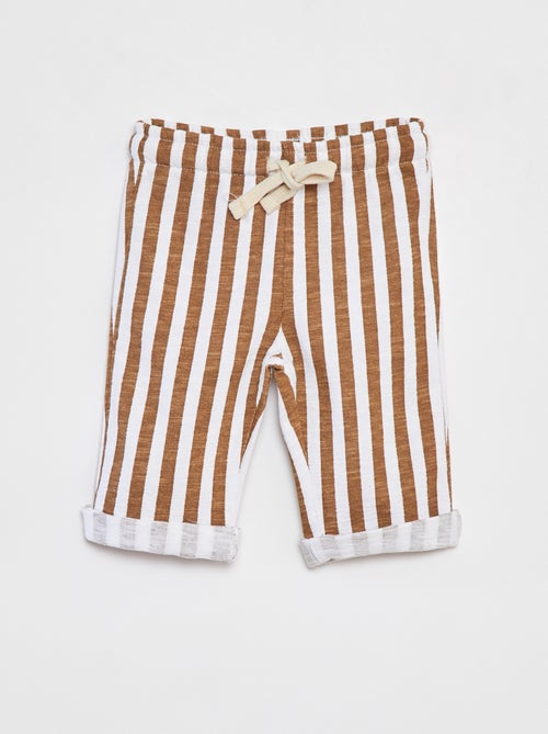 Pantalon droit à imprimé - Kiabi