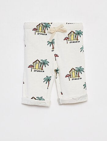 Pantalon droit à imprimé