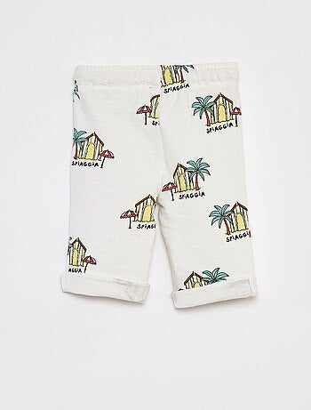 Pantalon droit à imprimé