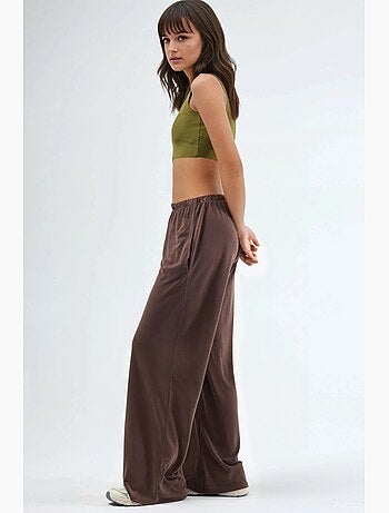 Pantalon droit à taille élastique busem