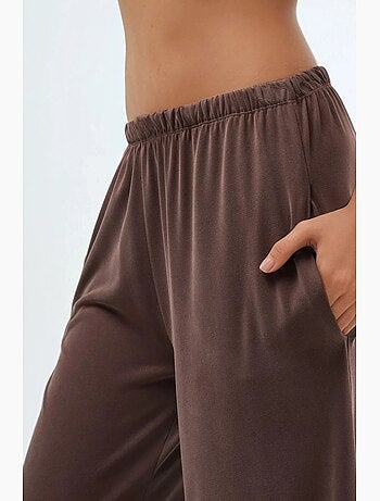 Pantalon droit à taille élastique busem