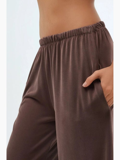 Pantalon droit à taille élastique busem - Kiabi Pantalon droit à taille élastique busem - Kiabi