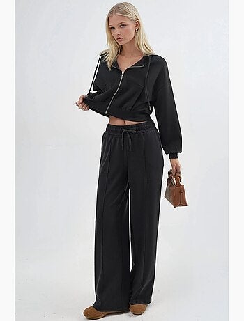Pantalon droit à taille élastique busem