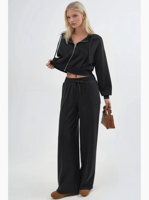 Pantalon droit à taille élastique busem - Kiabi Pantalon droit à taille élastique busem - Kiabi