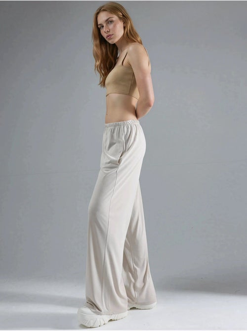 Pantalon droit à taille élastique busem - Kiabi Pantalon droit à taille élastique busem - Kiabi