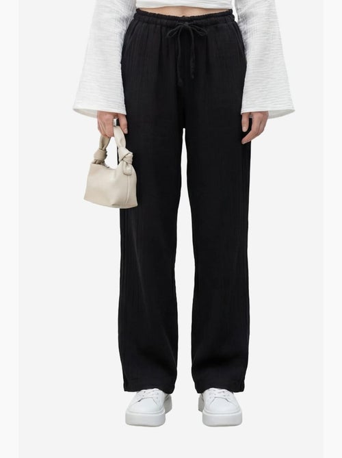 Pantalon droit à taille élastique my fashion - Kiabi Pantalon droit à taille élastique my fashion - Kiabi