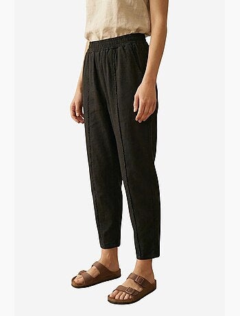 Pantalon droit à taille élastique my fashion