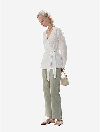 Pantalon droit à taille élastique my fashion
