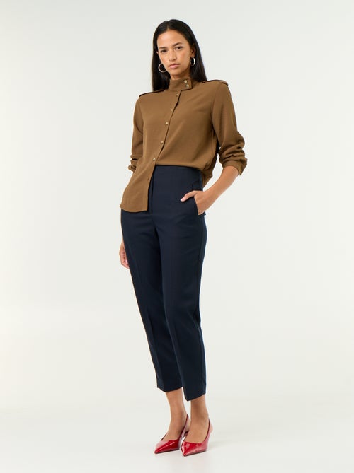 Pantalon droit à taille haute - Kiabi Pantalon droit à taille haute - Kiabi