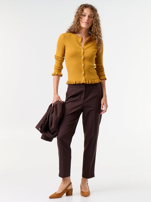 Pantalon droit à taille haute - Kiabi Pantalon droit à taille haute - Kiabi