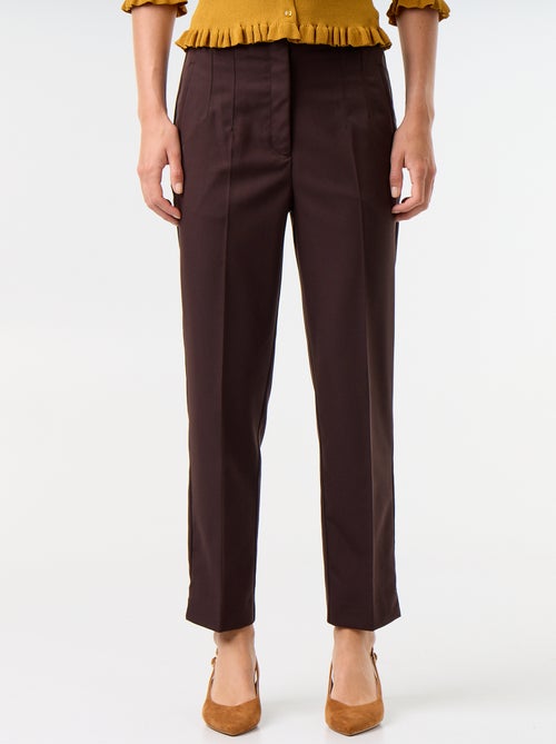 Pantalon droit à taille haute - Kiabi Pantalon droit à taille haute - Kiabi
