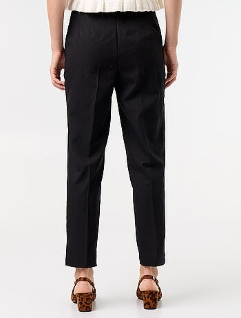 Pantalon droit à taille haute